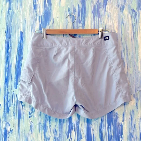 Vintage North Face Board Shorts Ice Blue WM S - Picture 2 of 6